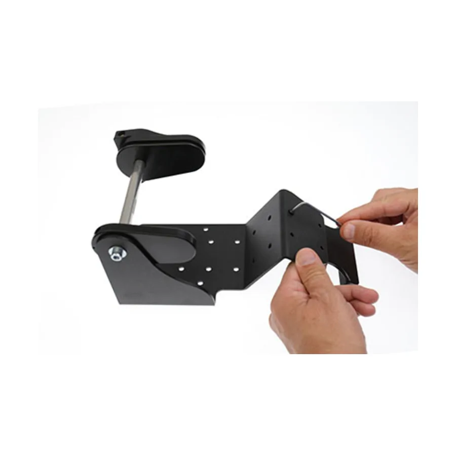 Bild 2 : 216298 : Brodit Universelle Drucker Halterung mit Etikettenrollen-Halterung / AMPS-Löcher