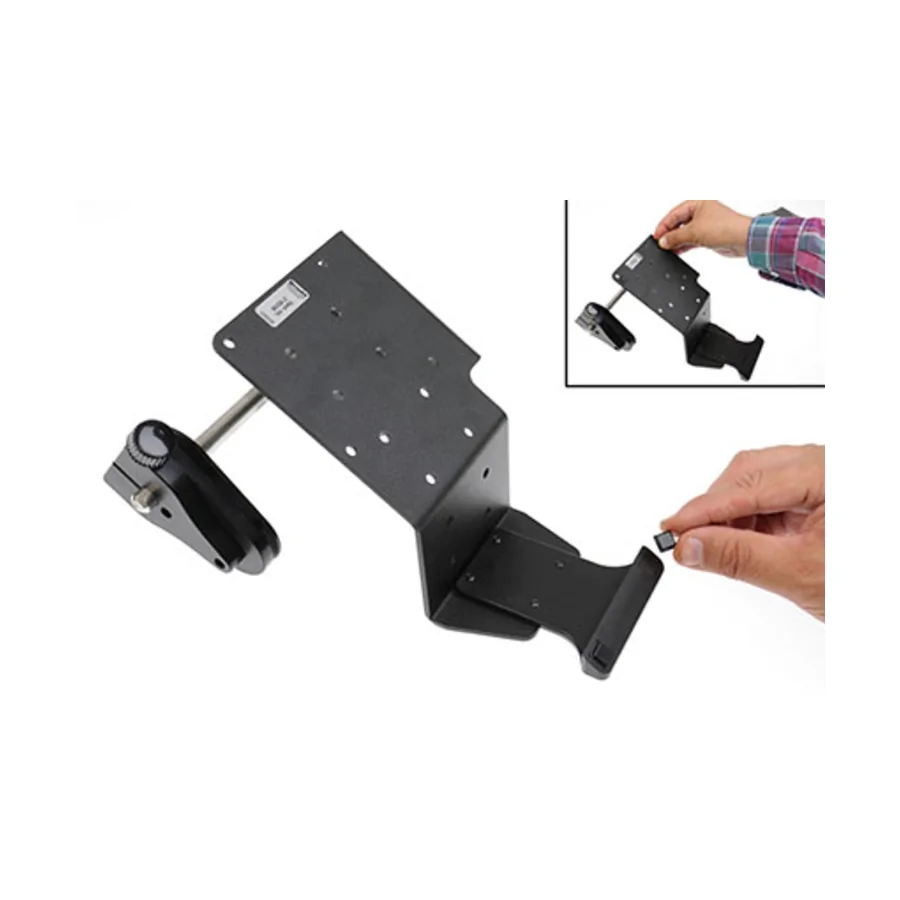 Bild 3 : 216298 : Brodit Universelle Drucker Halterung mit Etikettenrollen-Halterung / AMPS-Löcher