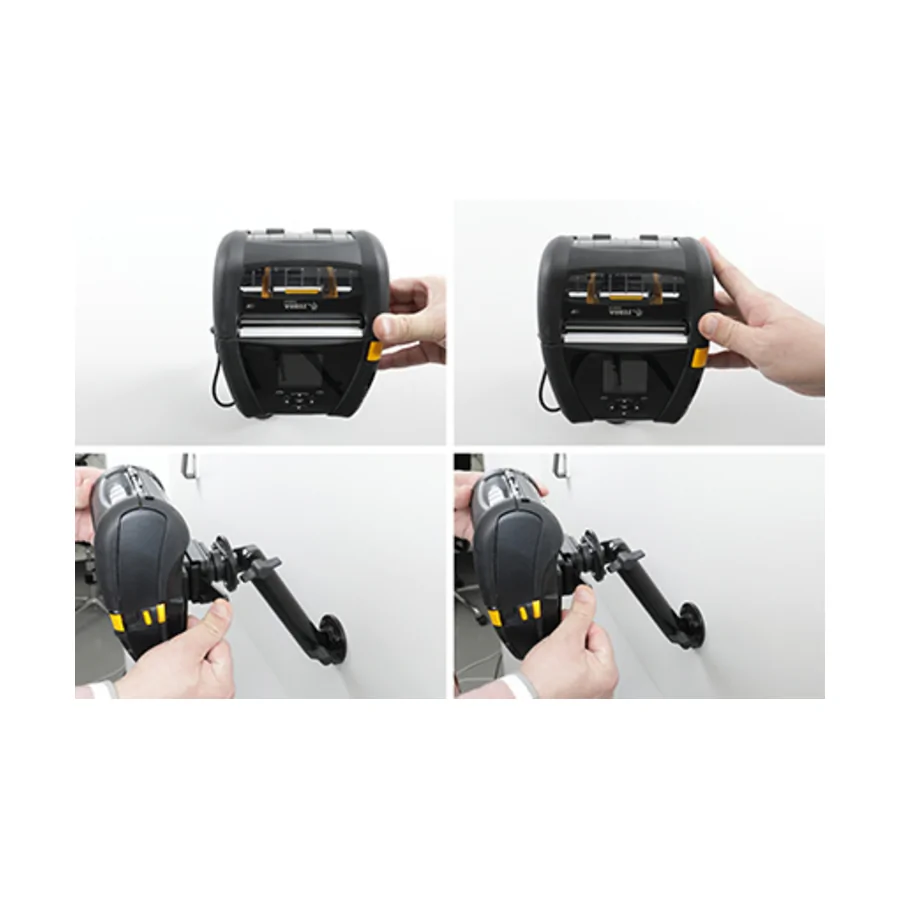 Bild 3 : 216359 : Brodit Drucker Halterung mit MultiMoveClip + Powerblock für ZEBRA ZQ630