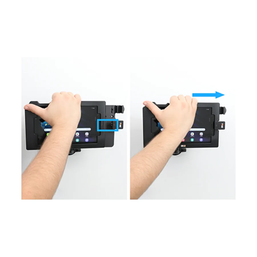 Bild 3 : 216412 : Brodit ModTek Dock (Grundhalter) für Android / Windows Tablets, mit USB Hub (3x A + 1x C)