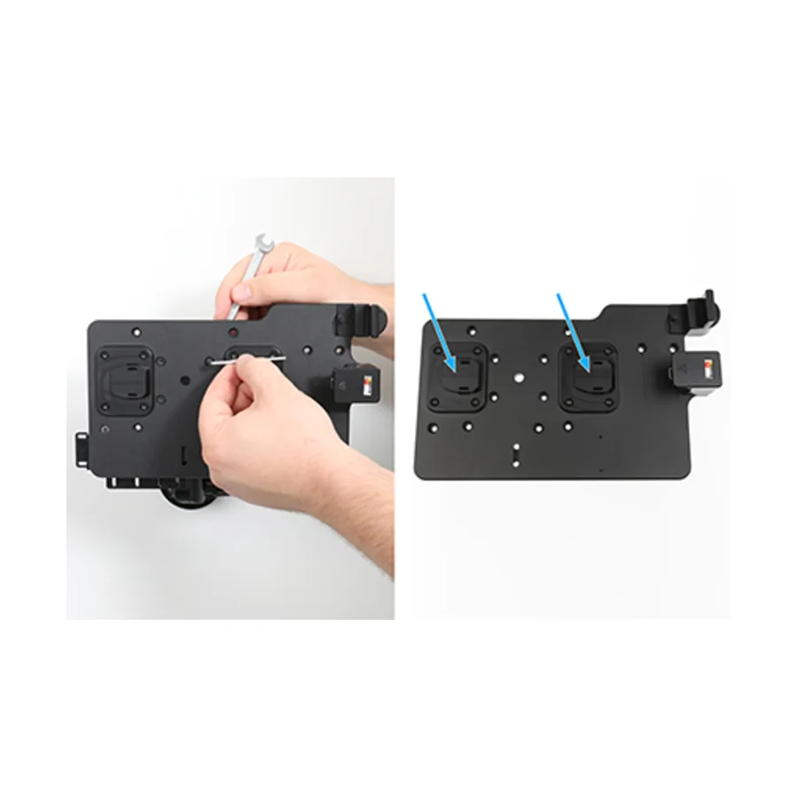 Bild 1 : 216413 : Brodit ModTek Dock (Grundhalter) für Apple Tablets, mit USB Hub (3x A + 1x C)
