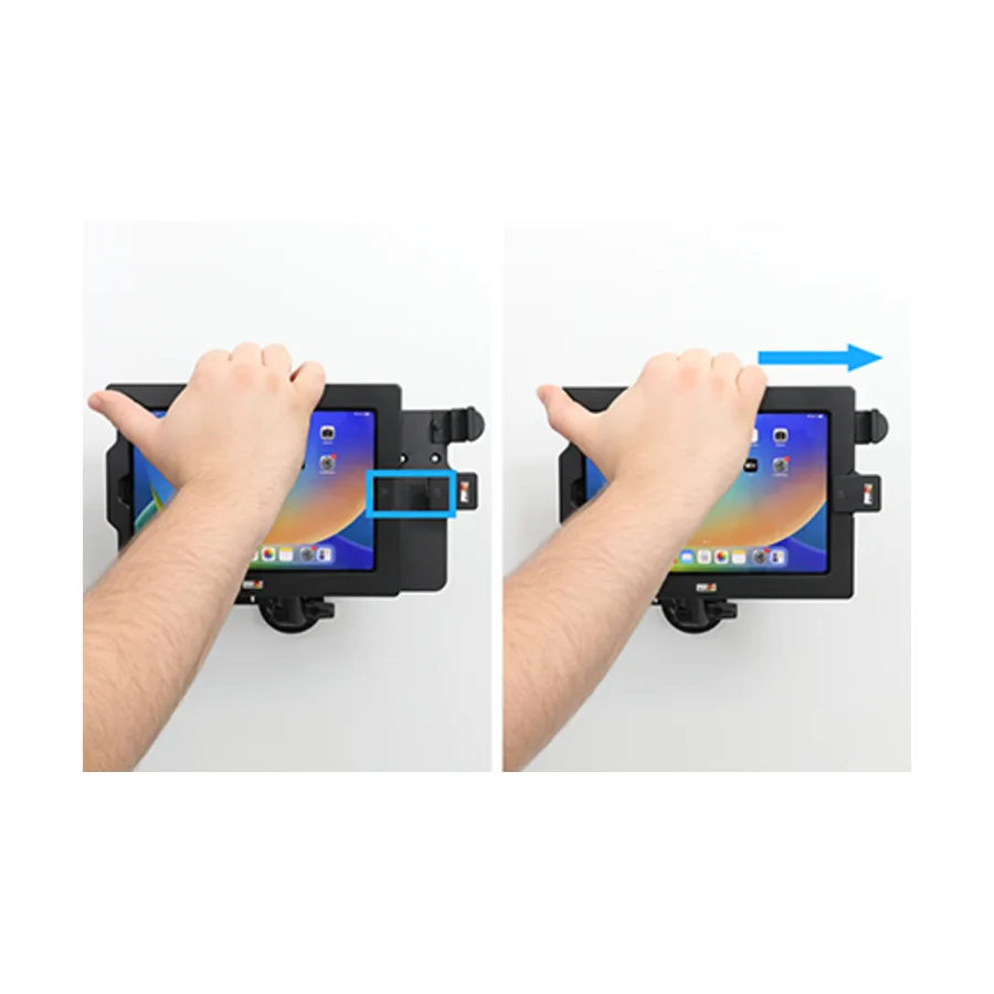 Bild 3 : 216413 : Brodit ModTek Dock (Grundhalter) für Apple Tablets, mit USB Hub (3x A + 1x C)