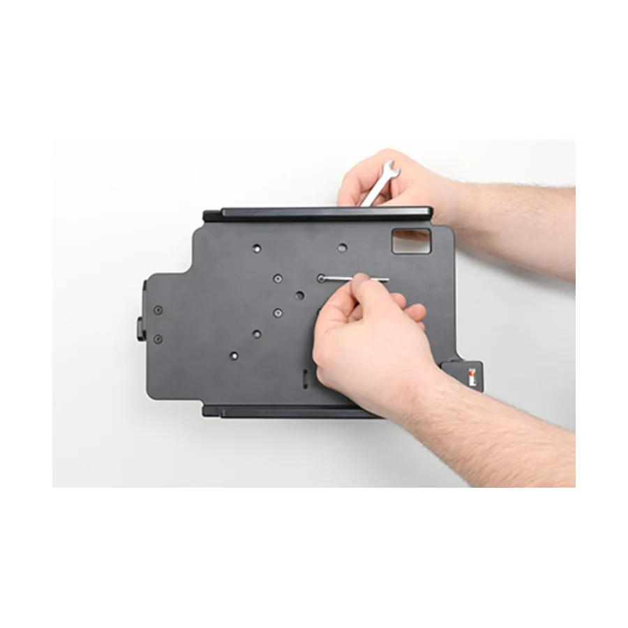Bild 1 : 216458 : Brodit Halter mit Feder-Verschluss und USB-C Durchgangsanschluss, passend für ZEBRA ET45 10 Zoll, NUR für Geräte MIT Zebra Rugged Boot