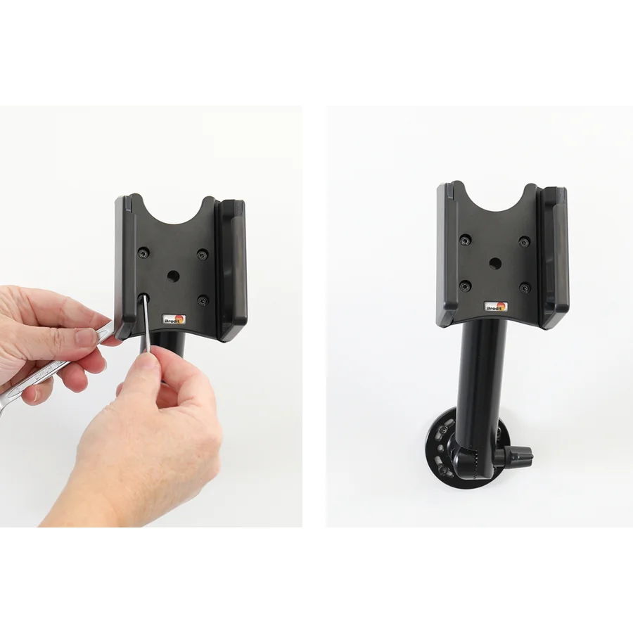 Bild 1 : 217202 : Brodit Scanner Halterung für ZEBRA MC3400, für Geräte mit Rubber Boot, Display sichtbar