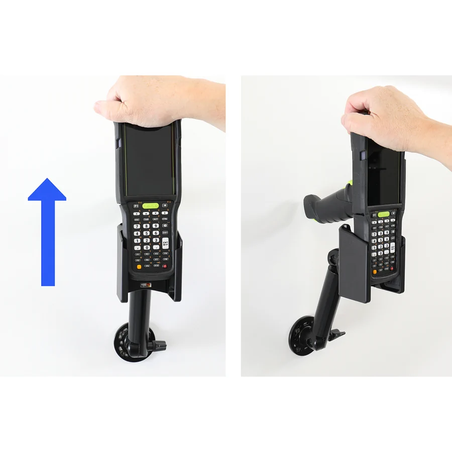 Bild 3 : 217202 : Brodit Scanner Halterung für ZEBRA MC3400, für Geräte mit Rubber Boot, Display sichtbar