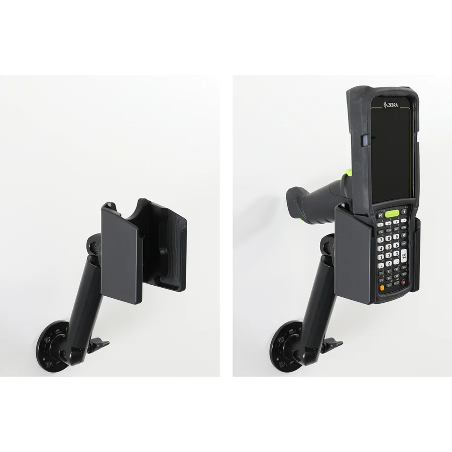 Bild 4 : 217202 : Brodit Scanner Halterung für ZEBRA MC3400, für Geräte mit Rubber Boot, Display sichtbar