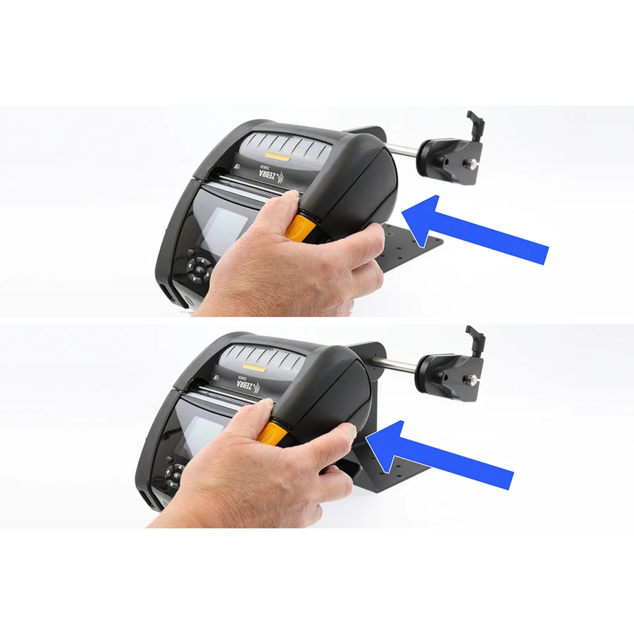Bild 2 : 217208 : Brodit Drucker Halterung mit MultiMoveClip + Rollenhalter für ZEBRA ZQ630 Plus