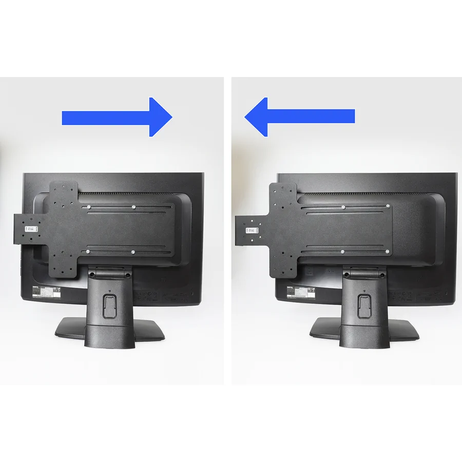 Bild 2 : 217226 : Brodit Monitorhalterung zur Montage von Halterungen am Vesa-kompatiblen Monitoren, Vesa 75mm + 100mm, mit AMPS-Löchern