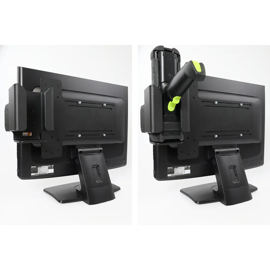 Bild 3 : 217226 : Brodit Monitorhalterung zur Montage von Halterungen am Vesa-kompatiblen Monitoren, Vesa 75mm + 100mm, mit AMPS-Löchern