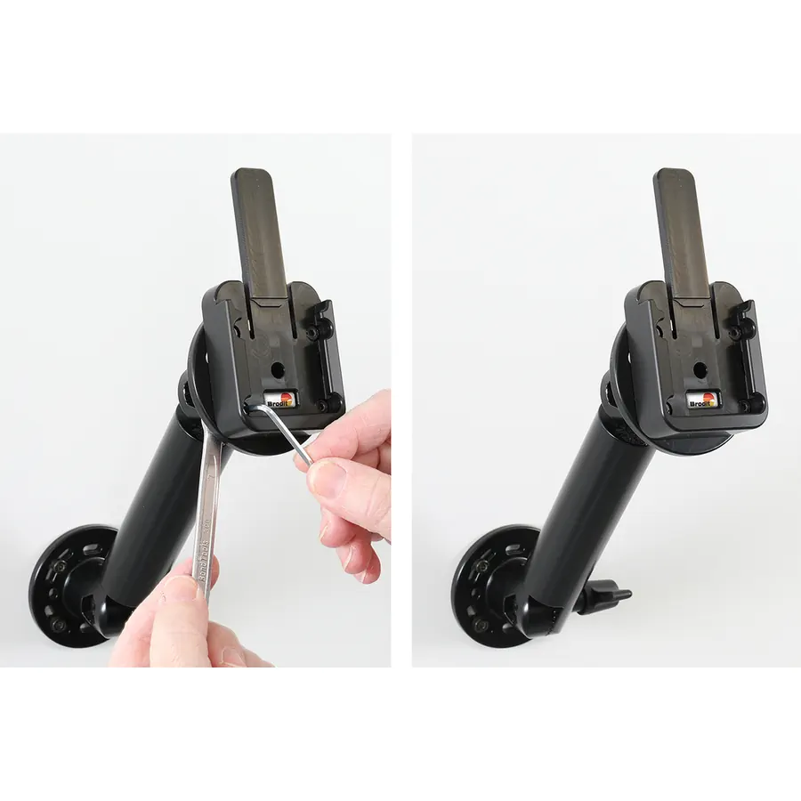 Bild 2 : 217243 : Brodit Drucker Halterung mit MultiMoveClip für ZEBRA ZQ620 Plus, mit Batteriefach-Zugang