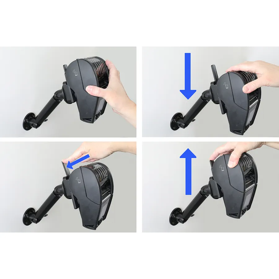Bild 3 : 217243 : Brodit Drucker Halterung mit MultiMoveClip für ZEBRA ZQ620 Plus, mit Batteriefach-Zugang