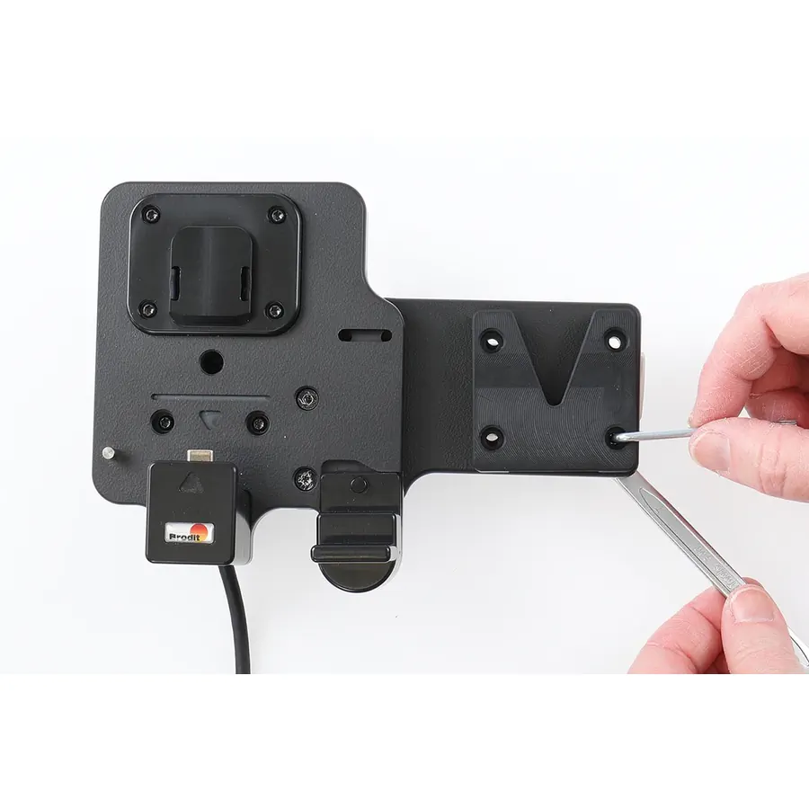Bild 1 : 217266 : Brodit Universal V-Halterung, für Mobiltelefone, Pager und andere Produkte mit Halte-Knopf oder einer Clip-Halterung