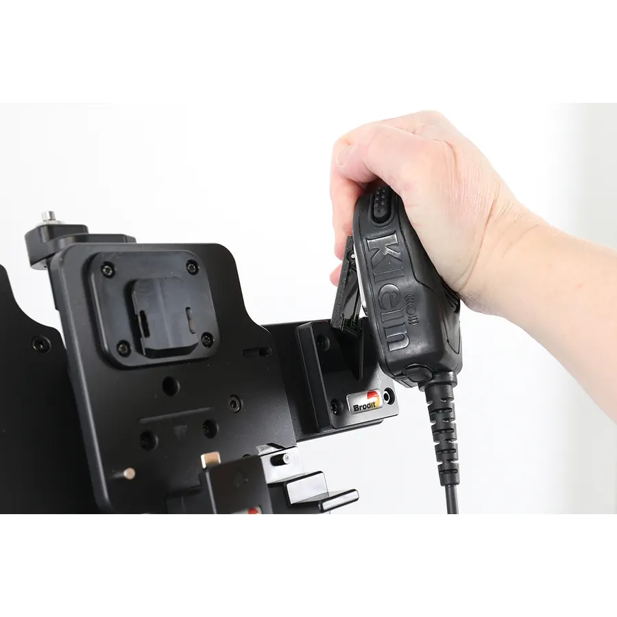 Bild 2 : 217266 : Brodit Universal V-Halterung, für Mobiltelefone, Pager und andere Produkte mit Halte-Knopf oder einer Clip-Halterung