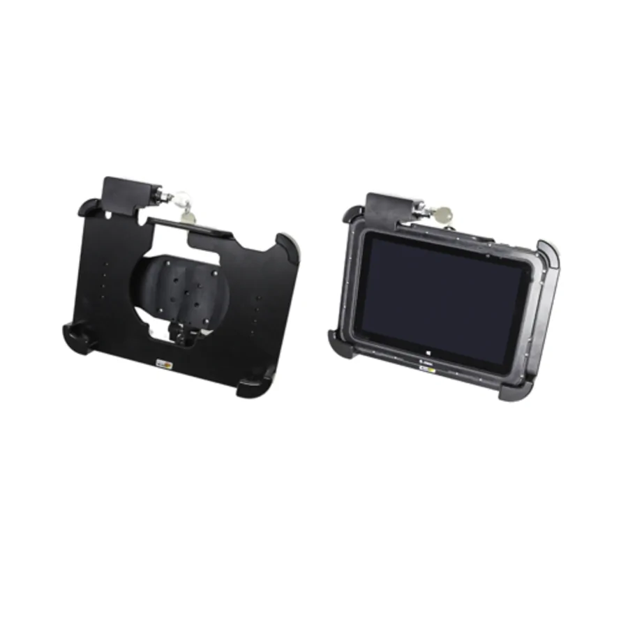 Bild 4 : 510810 : Brodit abschlie�barer Halter f�r PEPPERL+FUCHS TAB-IND10, Extra Stabil, f�r Ger�te ohne Scanner, aber mit Gummi-Rahmen und mit oder ohne Erweiterungsmodul / Handschlaufe Schl�ssel