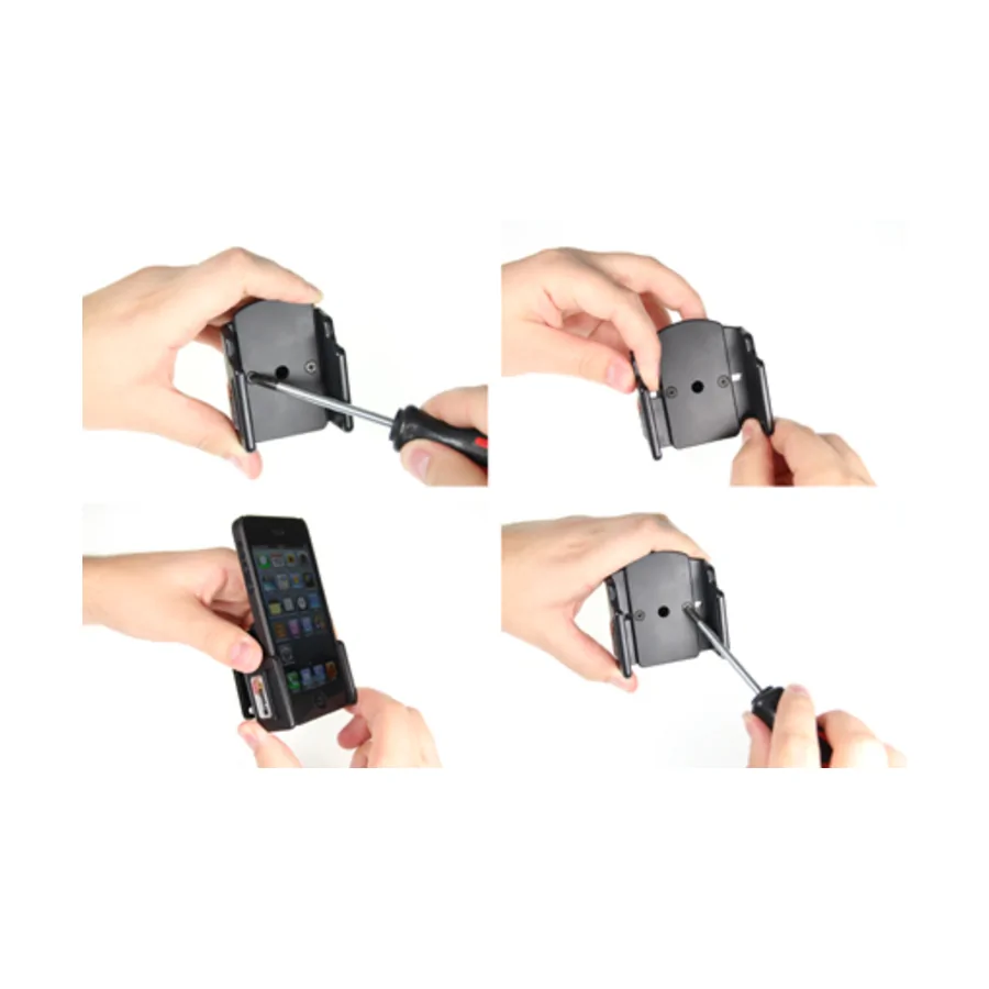 Bild 1 : 511431 : Brodit einstellbarer Halter (seitlich) für APPLE iPhone SE, für dünne Schutzhüllen, max: Breite: 59-63mm, Dicke: 6-10mm