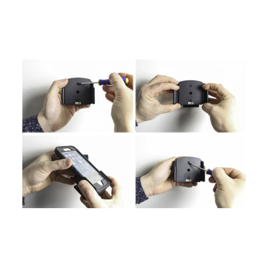 Bild 1 : 511688 : Brodit einstellbarer Halter (seitlich) f�r APPLE iPhone 7, f�r gr��ere Schutzh�llen, max: Breite: 75-89mm, Dicke: 9-13mm