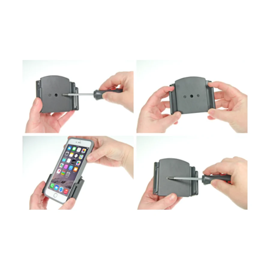 Bild 1 : 511698 : Brodit einstellbarer Halter (seitlich) f�r APPLE iPhone 14 Plus, f�r d�nne Schutzh�llen, max: Breite 75-89mm, Dicke: 6-10mm