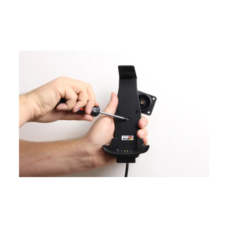 Bild 1 : 513756 : Brodit Halter Aktiv, mit Festanschluss, 12/24V, für M3 MOBILE SM10, NUR für Modelle mit original Bumper!