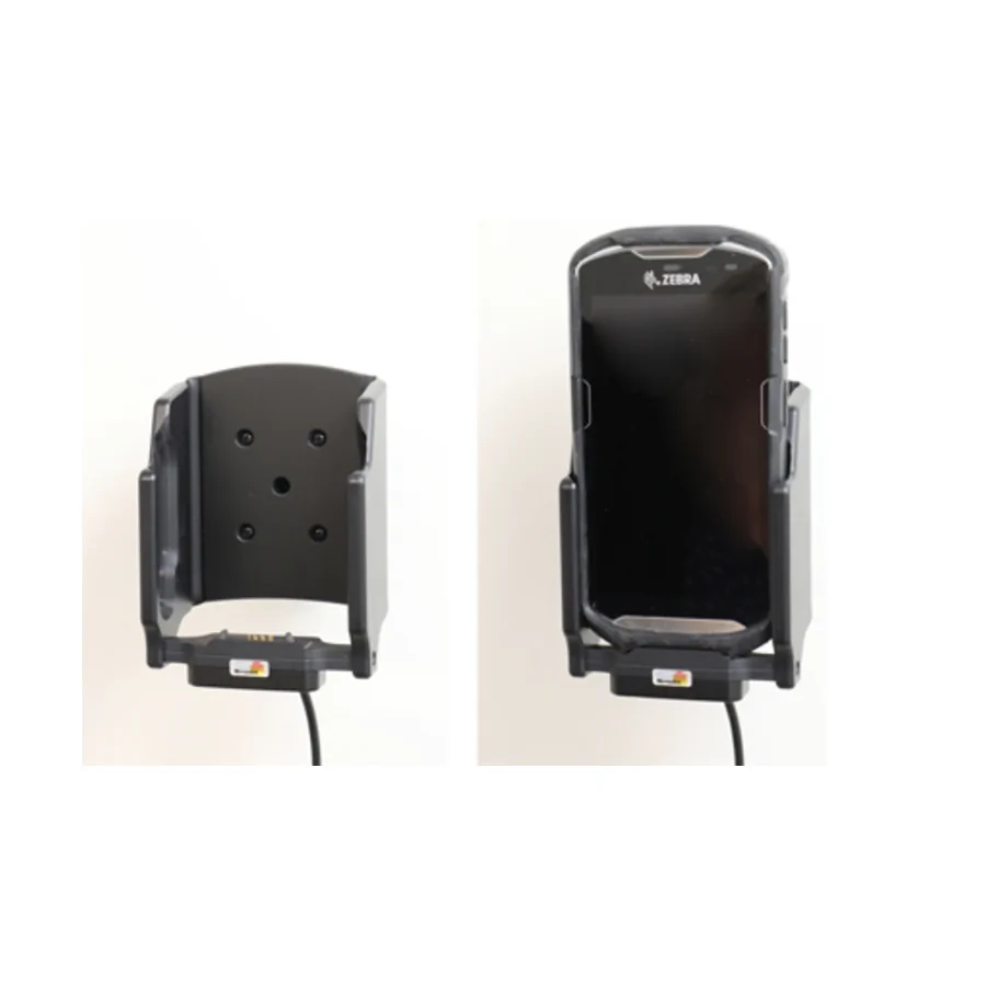Bild 4 : 513926 : Brodit Halter Aktiv, mit Festanschluss, 12/24V, für ZEBRA TC51 (NUR für Geräte mit Original Zebra Rugged Hülle)