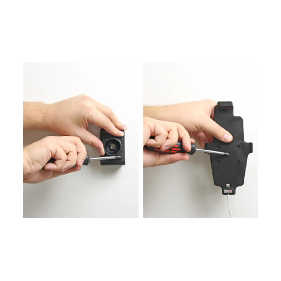 Bild 2 : 514663 : Brodit Halter f�r APPLE iPhone 6 Plus , f�r Ger�te mit sehr d�nnen Schutzh�llen, Achtung: Nur f�r die Aufnahme des abgebildeten Original Kabel (Apple MQUE2ZM/A mit Lightning Anschluss) vorgesehen!