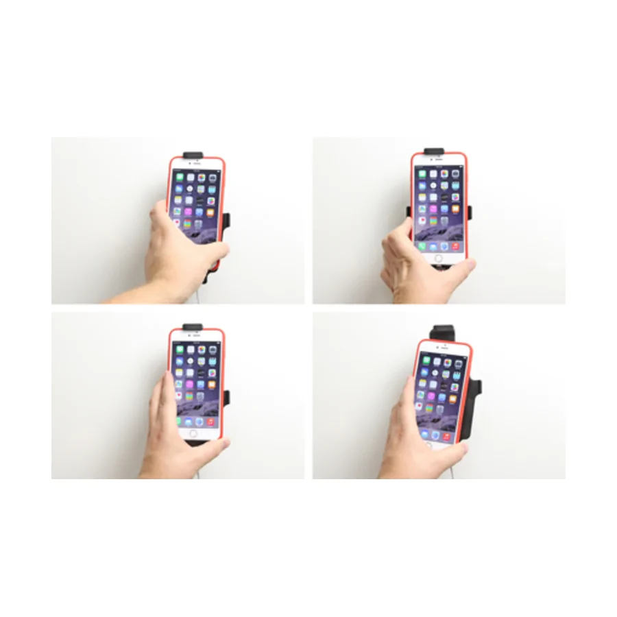 Bild 3 : 514663 : Brodit Halter f�r APPLE iPhone 6 Plus , f�r Ger�te mit sehr d�nnen Schutzh�llen, Achtung: Nur f�r die Aufnahme des abgebildeten Original Kabel (Apple MQUE2ZM/A mit Lightning Anschluss) vorgesehen!