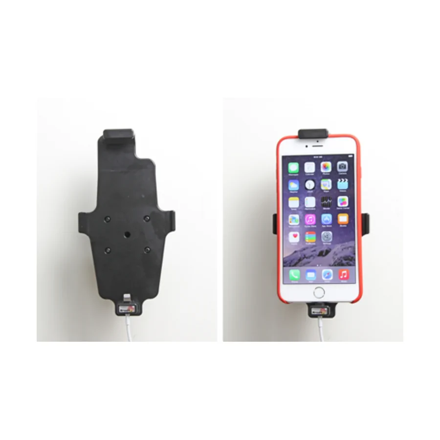 Bild 4 : 514663 : Brodit Halter f�r APPLE iPhone 6 Plus , f�r Ger�te mit sehr d�nnen Schutzh�llen, Achtung: Nur f�r die Aufnahme des abgebildeten Original Kabel (Apple MQUE2ZM/A mit Lightning Anschluss) vorgesehen!