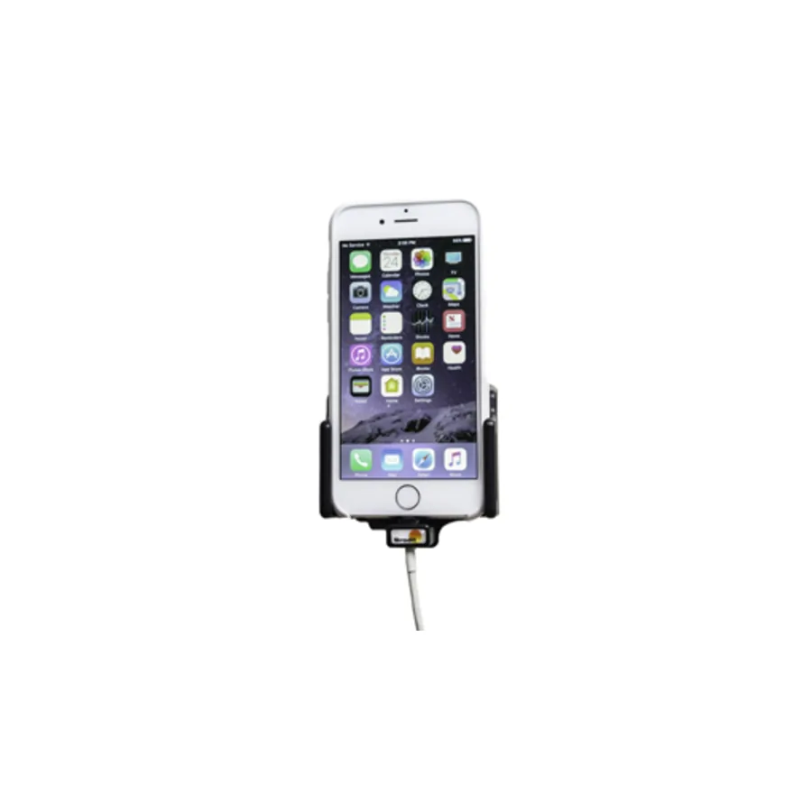 Bild 4 : 514795 : Brodit einstellbarer Halter (seitlich) f�r APPLE iPhone 7, f�r Schutzh�llen, max: Breite 62-77mm, Dicke: 2-10mm, Achtung: Nur f�r die Aufnahme des abgebildeten Original Kabel (Apple MQUE2ZM/A mit Lightning Anschluss) vorgesehen!