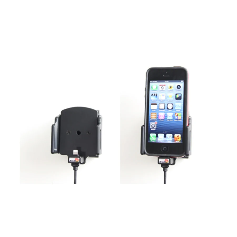 Bild 4 : 521502 : Brodit einstellbarer Halter (seitlich) Aktiv USB, 12/24V, f�r APPLE iPhone SE, f�r Schutzh�llen, max: Breite 62-77mm, Dicke: 6-10mm