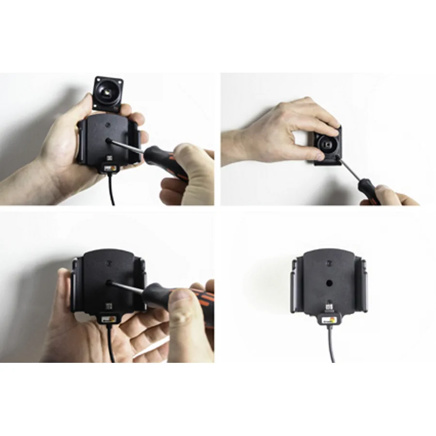 Bild 3 : 521621 : Brodit einstellbarer Halter Aktiv USB f�r ZTE Blade A3 (2020), Micro USB
