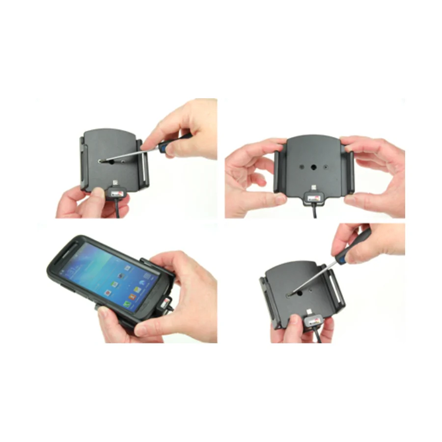 Bild 2 : 521628 : Brodit einstellbarer Halter Aktiv USB f�r HUAWEI Y7 (2019) , Micro USB,