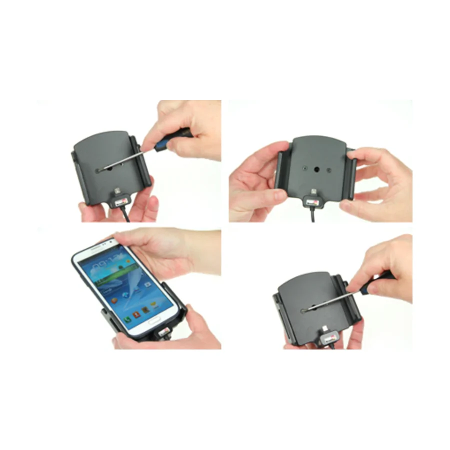 Bild 2 : 521629 : Brodit einstellbarer Halter Aktiv USB f�r ZTE Axon Elite, Micro USB