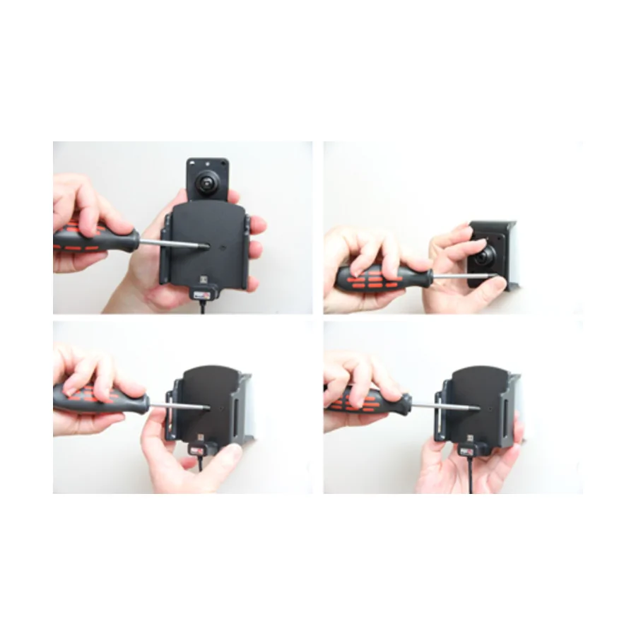 Bild 3 : 521630 : Brodit einstellbarer Halter Aktiv USB , Universal: max. Breite: 75-89mm, Tiefe: 12-16mm , Micro USB