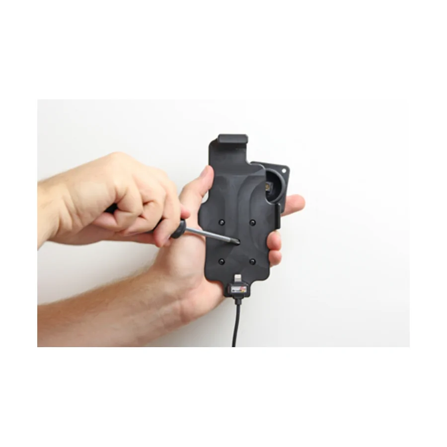 Bild 1 : 521662 : Brodit Halter (Befestigung oben) Aktiv USB, 12/24V, f�r APPLE iPhone 7, f�r Schutzh�llen, max: H�he 137-144mm, Breite bis 75mm, Dicke: 2-11mm