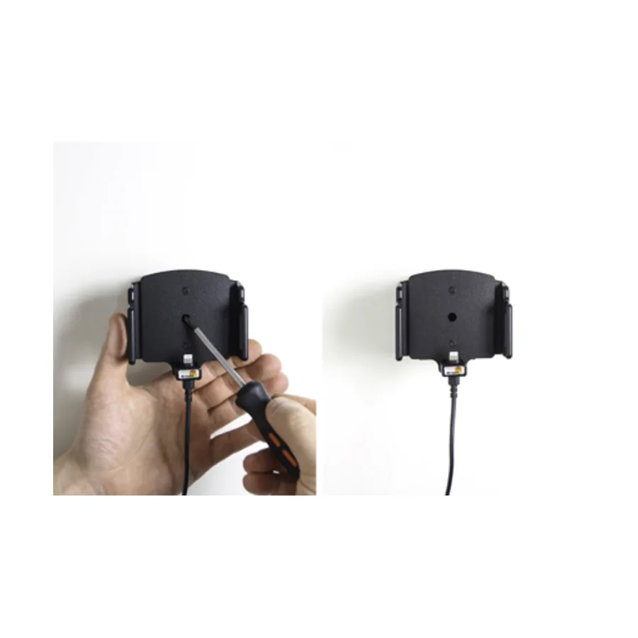 Bild 3 : 521667 : Brodit einstellbarer Halter (seitlich) Aktiv USB, 12/24V, f�r APPLE iPhone 7 Plus, f�r Schutzh�llen, max: Breite 75-89mm, Dicke: 2-10mm
