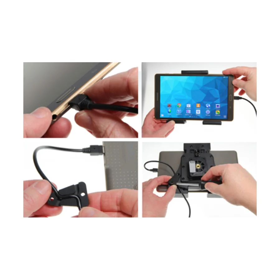Bild 1 : 521940 : Brodit einstellbarer Tablet Halter Aktiv (Micro USB) f�r AMAZON Kindle Fire, 3-Punkt Befestigung
