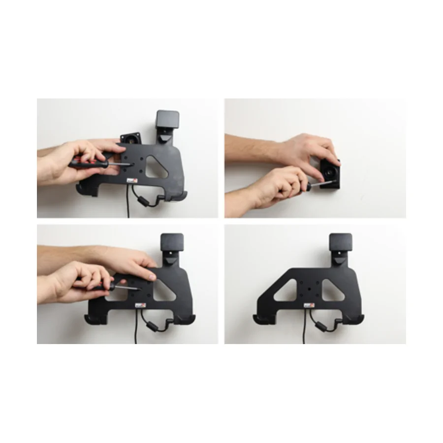 Bild 2 : 522706 : Brodit Halter mit Verriegelung für GETAC T800, mit Kabelbefestigung für Original Getac Zigarettenanzünderkabel