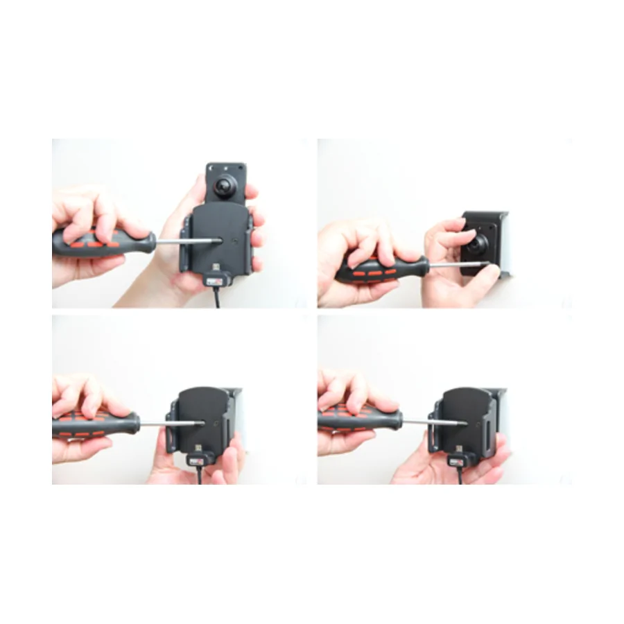 Bild 3 : 527620 : Brodit einstellbarer Halter (seitlich) Aktiv mit Festanschluss, 12/24V, f�r NOKIA 1 Plus, Micro USB