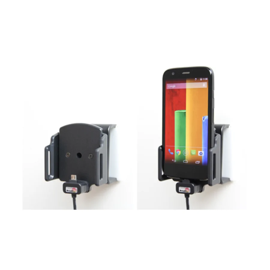 Bild 4 : 527620 : Brodit einstellbarer Halter (seitlich) Aktiv mit Festanschluss, 12/24V, f�r NOKIA 1 Plus, Micro USB