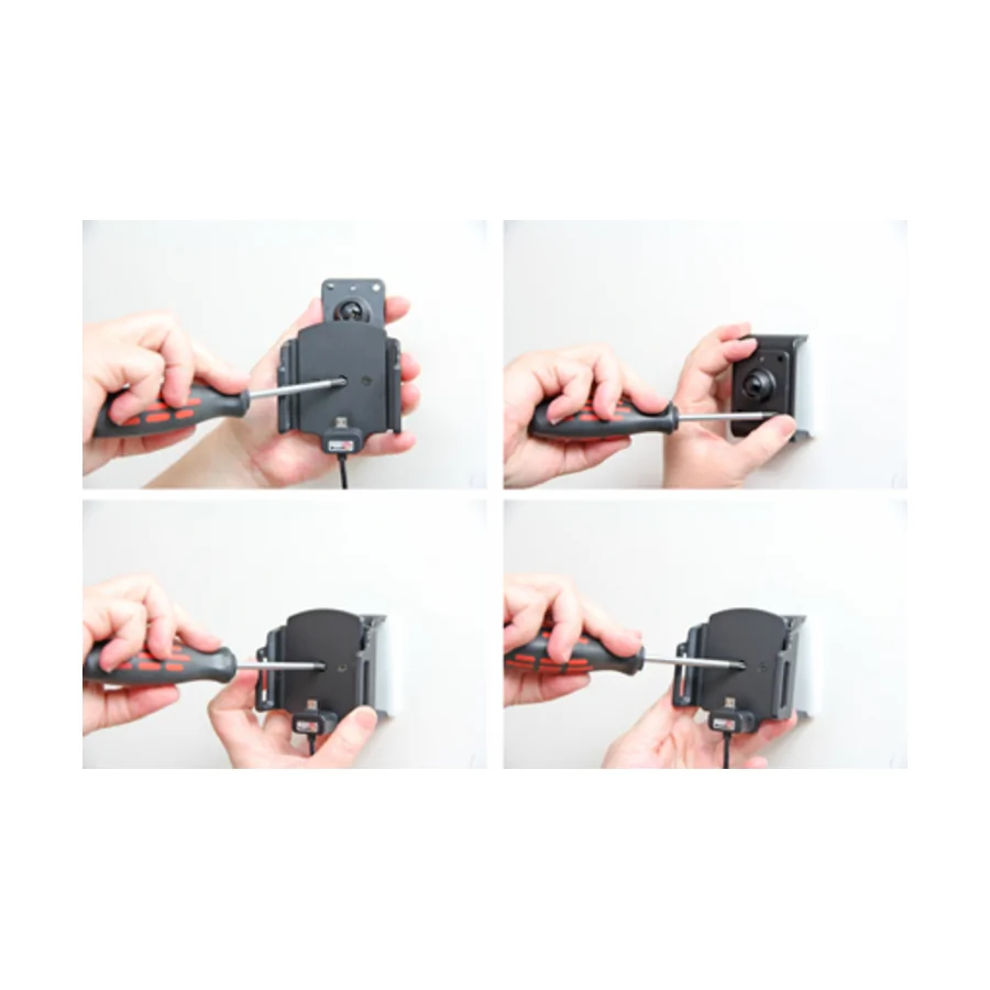 Bild 3 : 527621 : Brodit einstellbarer Halter (seitlich) Aktiv mit Festanschluss, 12/24V, f�r ZTE Blade A31 Lite, Micro USB