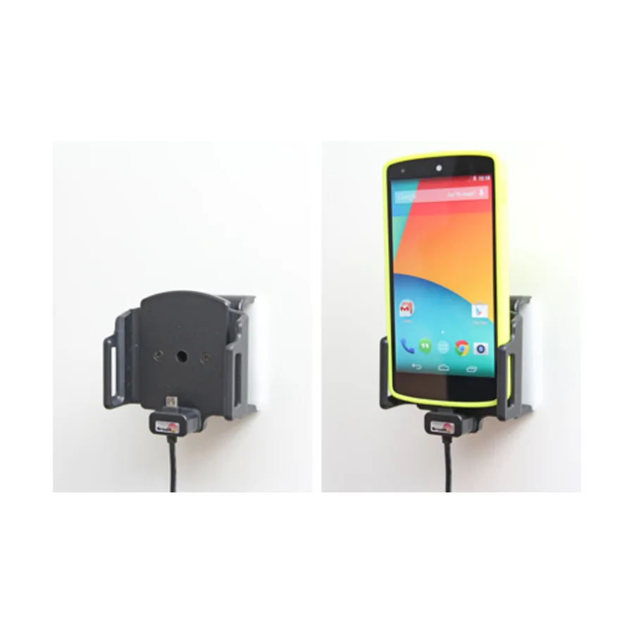 Bild 4 : 527621 : Brodit einstellbarer Halter (seitlich) Aktiv mit Festanschluss, 12/24V, f�r ZTE Blade A31 Lite, Micro USB