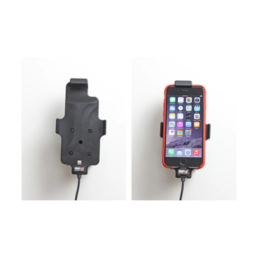 Bild 4 : 527662 : Brodit Halter (Befestigung oben) Aktiv, mit Festanschluss, 12/24V, f�r APPLE iPhone 7, f�r Schutzh�llen, max: H�he 137-144mm, Breite bis 75, Dicke: 2-11mm
