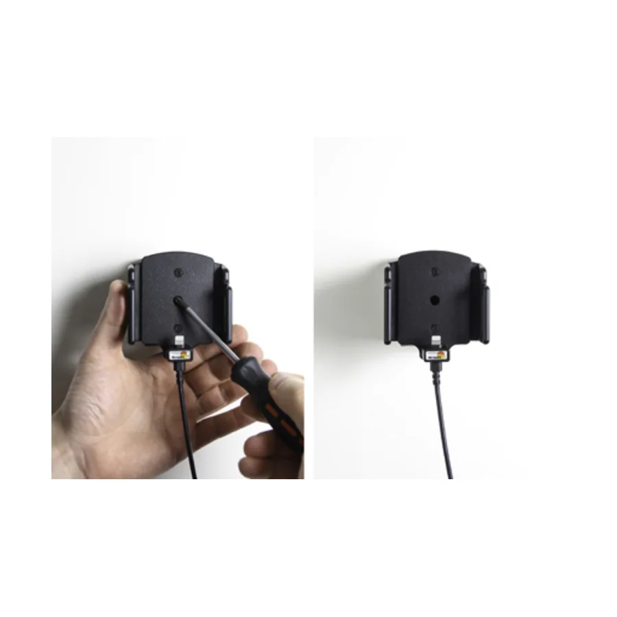 Bild 3 : 527666 : Brodit einstellbarer Halter (seitlich) Aktiv, mit Festanschluss, 12/24V, f�r APPLE iPhone 7, f�r Schutzh�llen, max: Breite 62-77mm, Dicke: 2-10mm