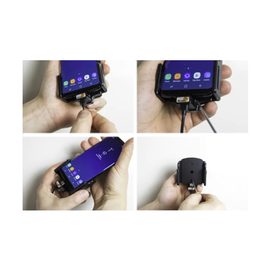 Bild 2 : 527844 : Brodit einstellbarer Halter (seitlich) Aktiv USB-C mit Festanschluss, 12/24V, f�r NOKIA XR21