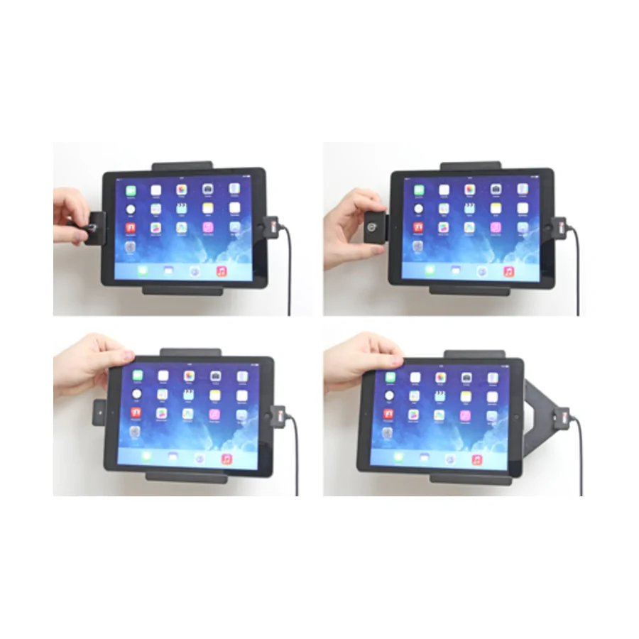 Bild 3 : 536577 : Brodit abschließbarer Halter Aktiv, mit Festanschluss, 12/24V, für APPLE iPad (2017)