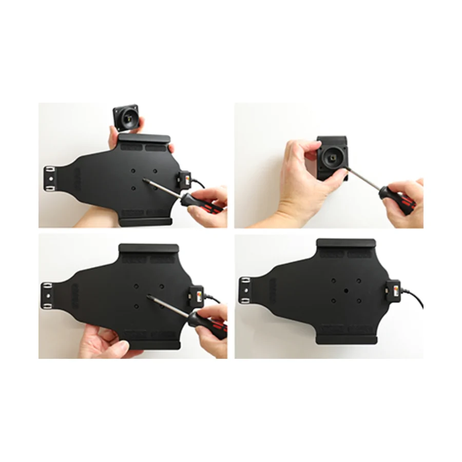 Bild 1 : 536793 : Brodit abschließbarer Halter Aktiv, mit Festanschluss, 12/24V, für APPLE iPad Mini 4