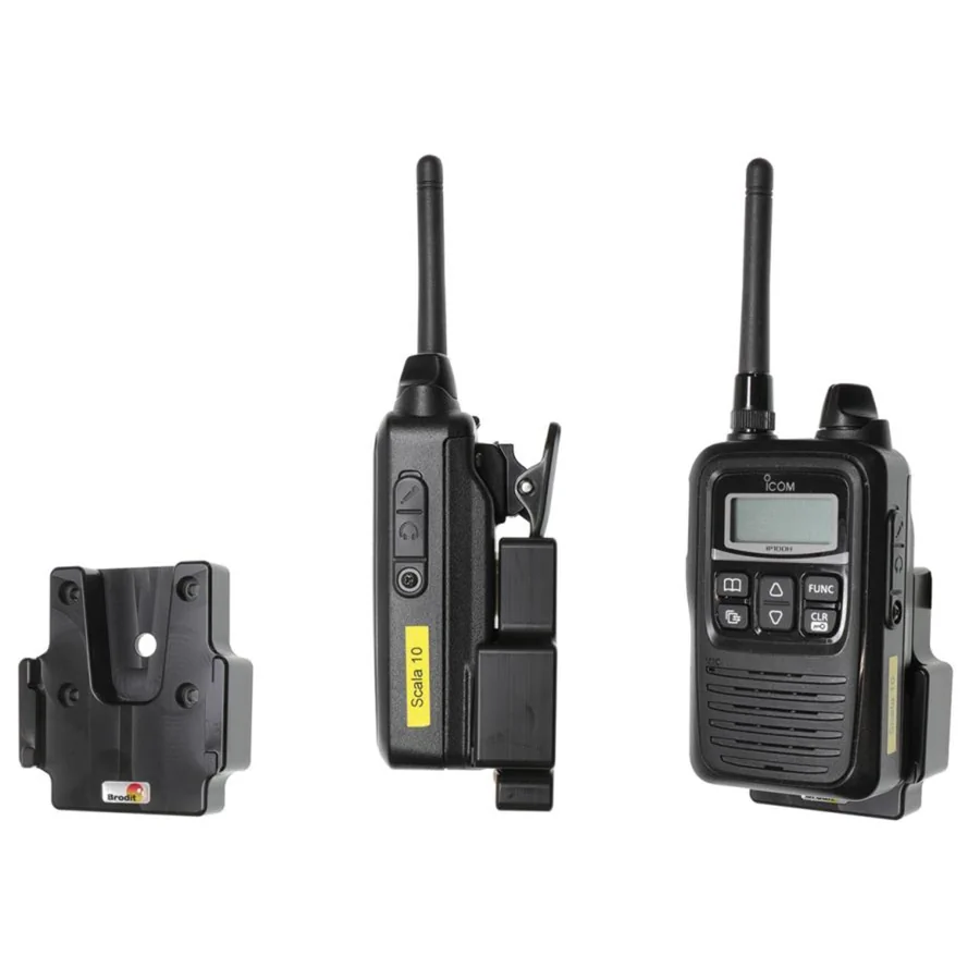 Bild 1 : 710025 : Brodit Halter f�r ICOM IP100H, passt f�r Ger�te mit gro�em oder kleinem Akku