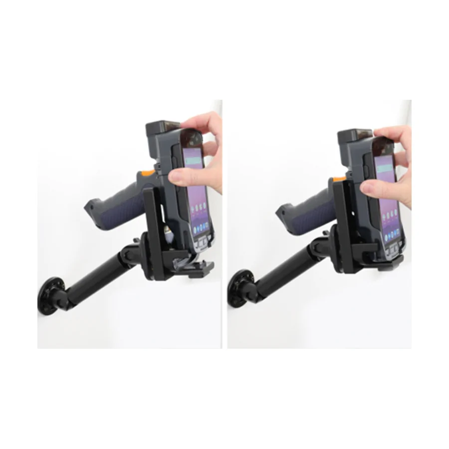Bild 2 : 710158 : Brodit Halter für M3 MOBILE SM15 , NUR für Geräte mit original Bumper + Pistolengriff! / mit Vibrationsdämpfern