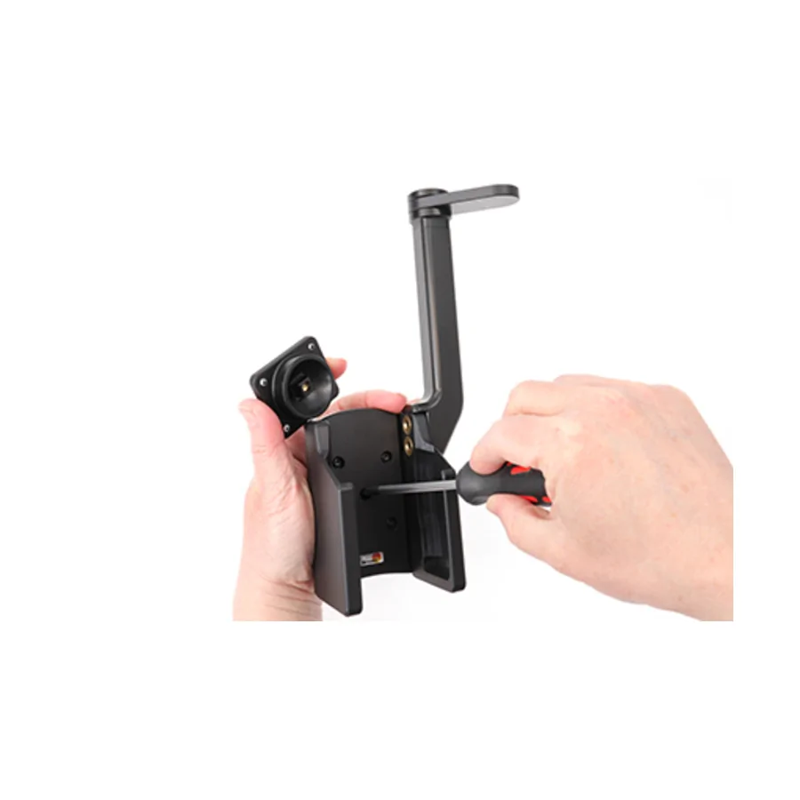 Bild 1 : 711260 : Brodit Halter für JANAM XG4 (für Geräte mit kleinem und großem Akku), mit schwenkbarer oberer Fixierung
