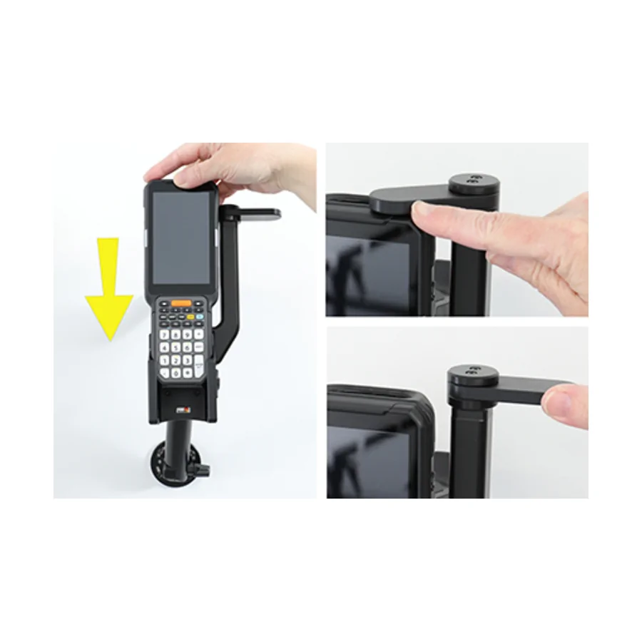 Bild 3 : 711260 : Brodit Halter für JANAM XG4 (für Geräte mit kleinem und großem Akku), mit schwenkbarer oberer Fixierung