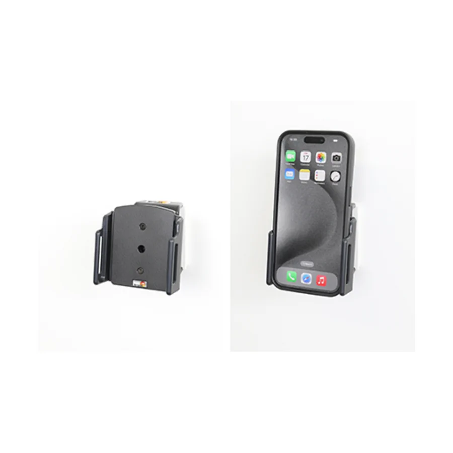 Bild 4 : 711376 : Brodit einstellbarer Halter (seitlich) f�r APPLE iPhone 15 Pro, f�r Schutzh�llen, max: Breite 70-83mm, Dicke: 8-12mm